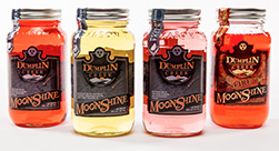 Old Tennessee flavored moonshine jars.