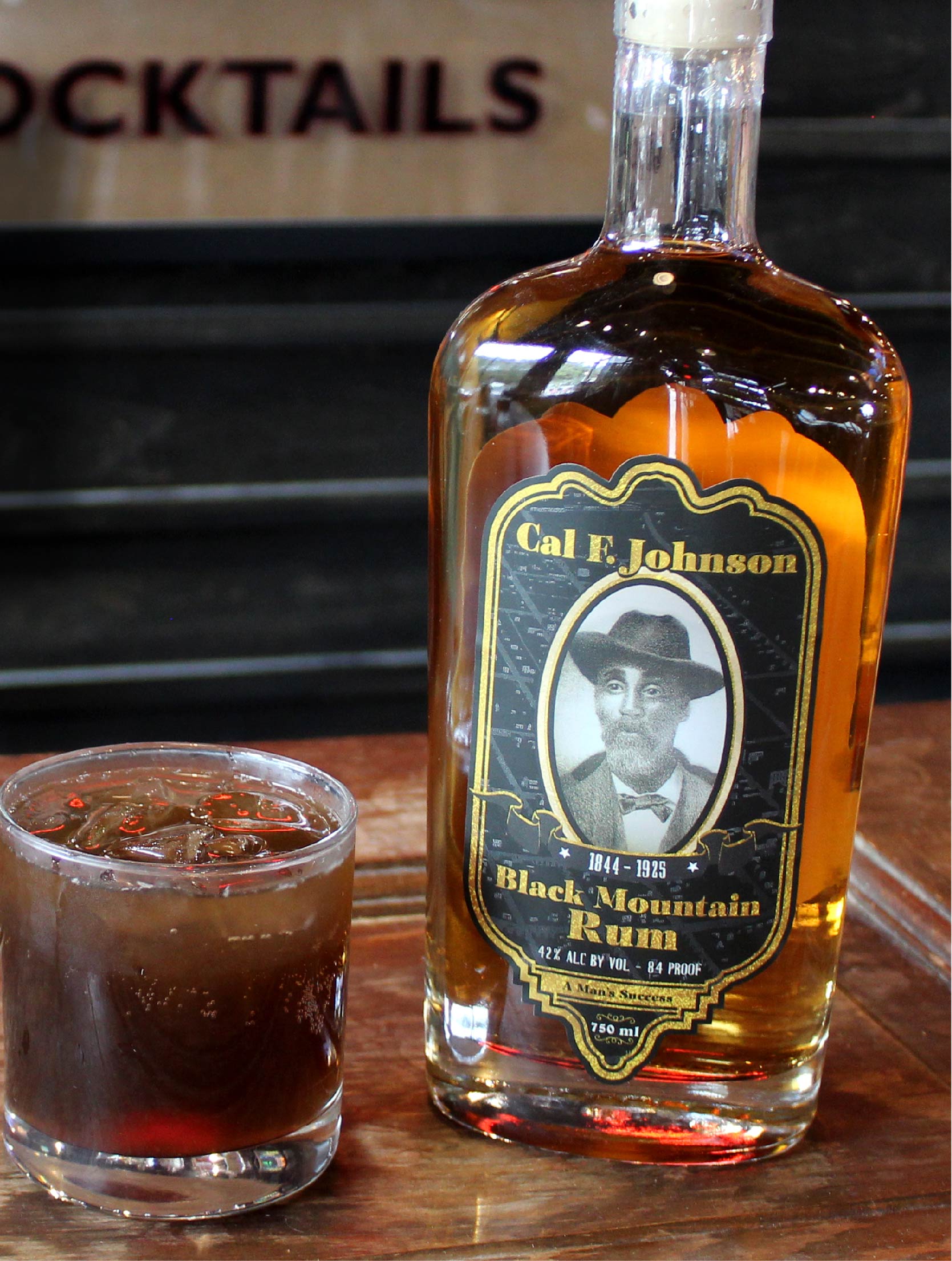 Cuba libre with Black Mountain Rum.