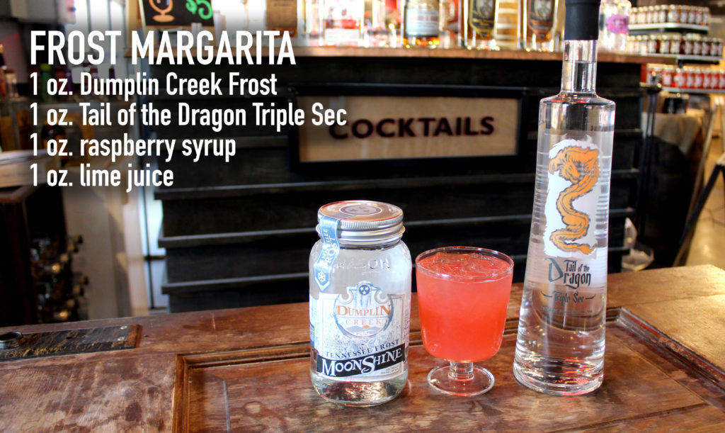 Frost Margarita cocktail recipe card.
