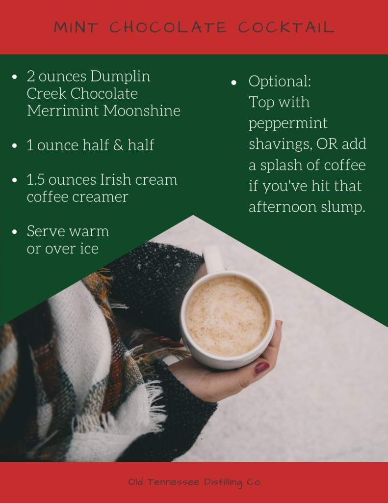 Mint Chocolate Chip Cocktail Recipe graphic