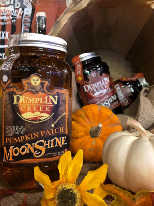 Pumpin flavored moonshine Halloween drinks..